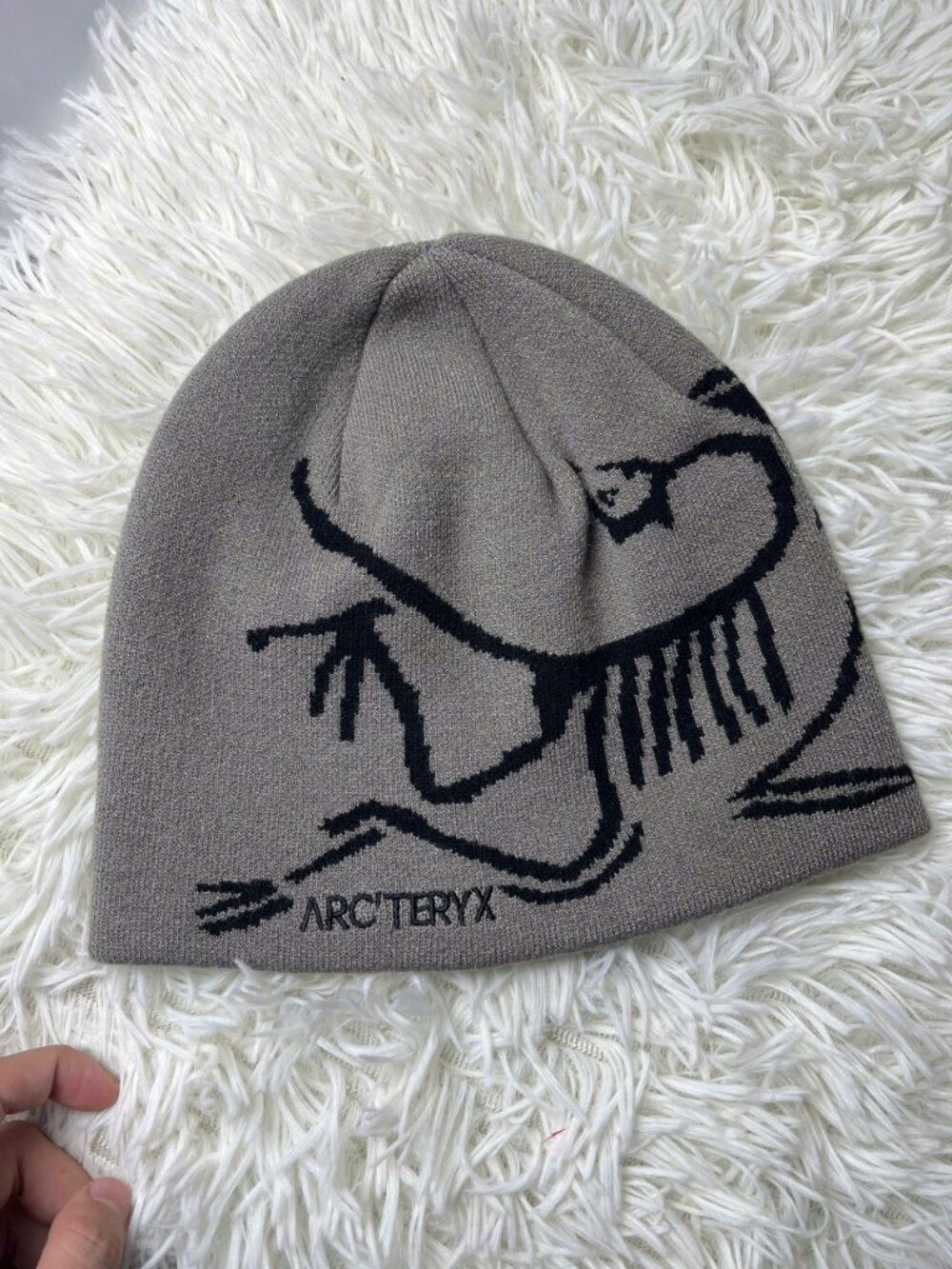Outdoor Adventure Knit Beanie Mountain Graphic Hat Cozy Warm Winter Streetwear C